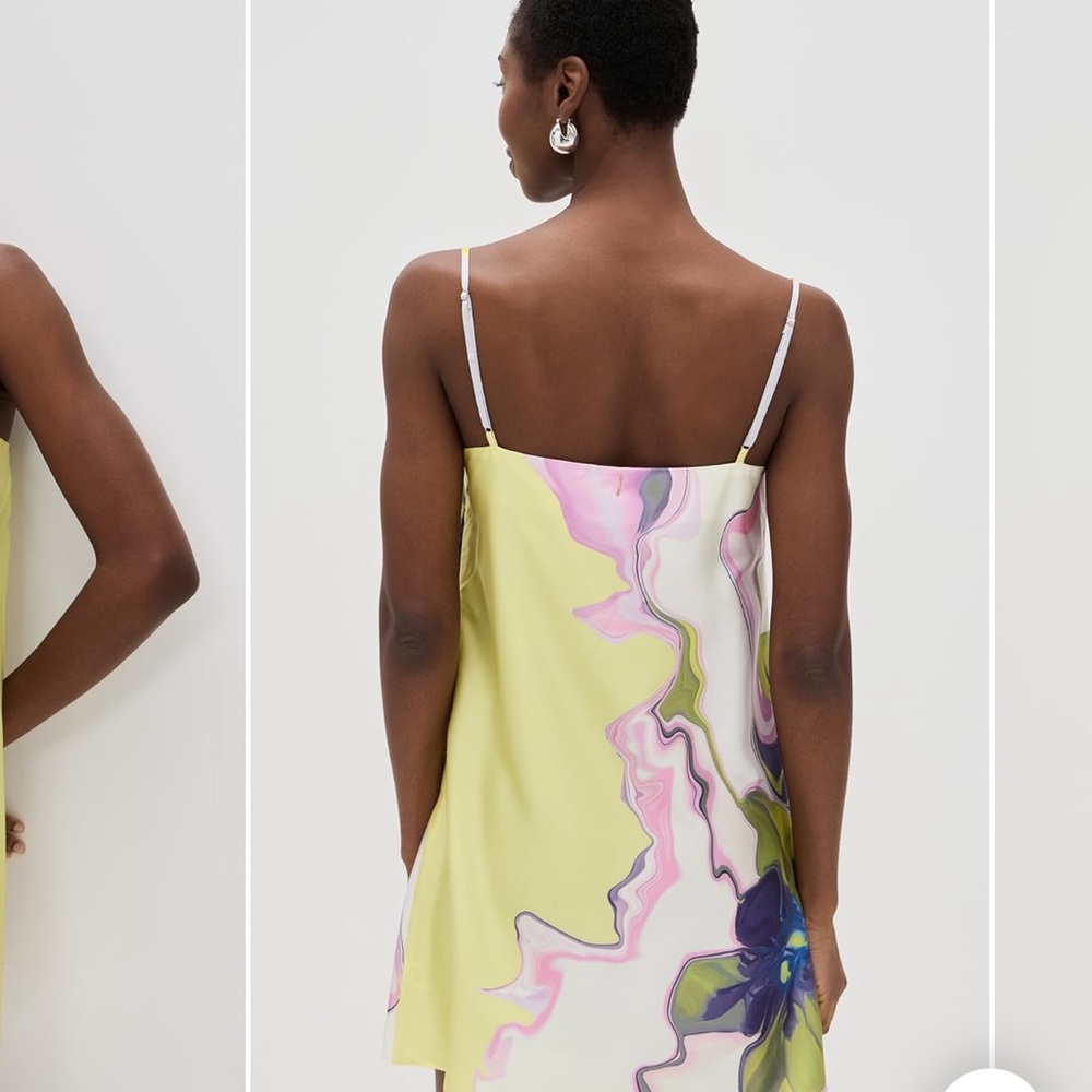 Misa Los Angeles Yellow and Purple Dress